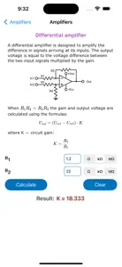 Operational Amplifiers Pro screenshot #2 for iPhone