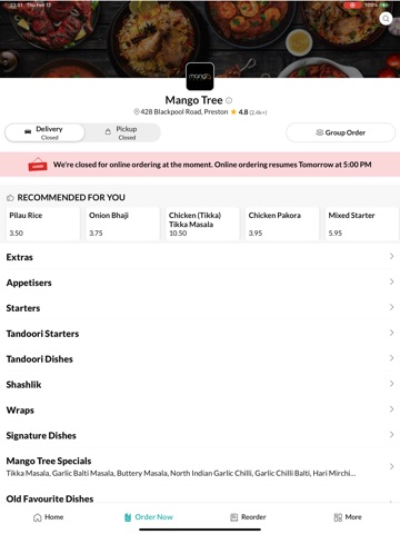 Mango Tree Preston iPad screenshot