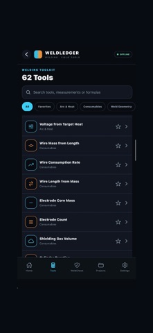 WeldLedger: Welding Tools — скриншот 6