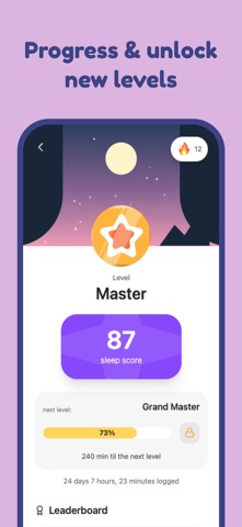 8hours: Reach Sleep Target iPhone screenshot