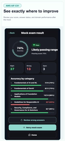 AWS AIF AI Practitioner Screenshot 9 of 10