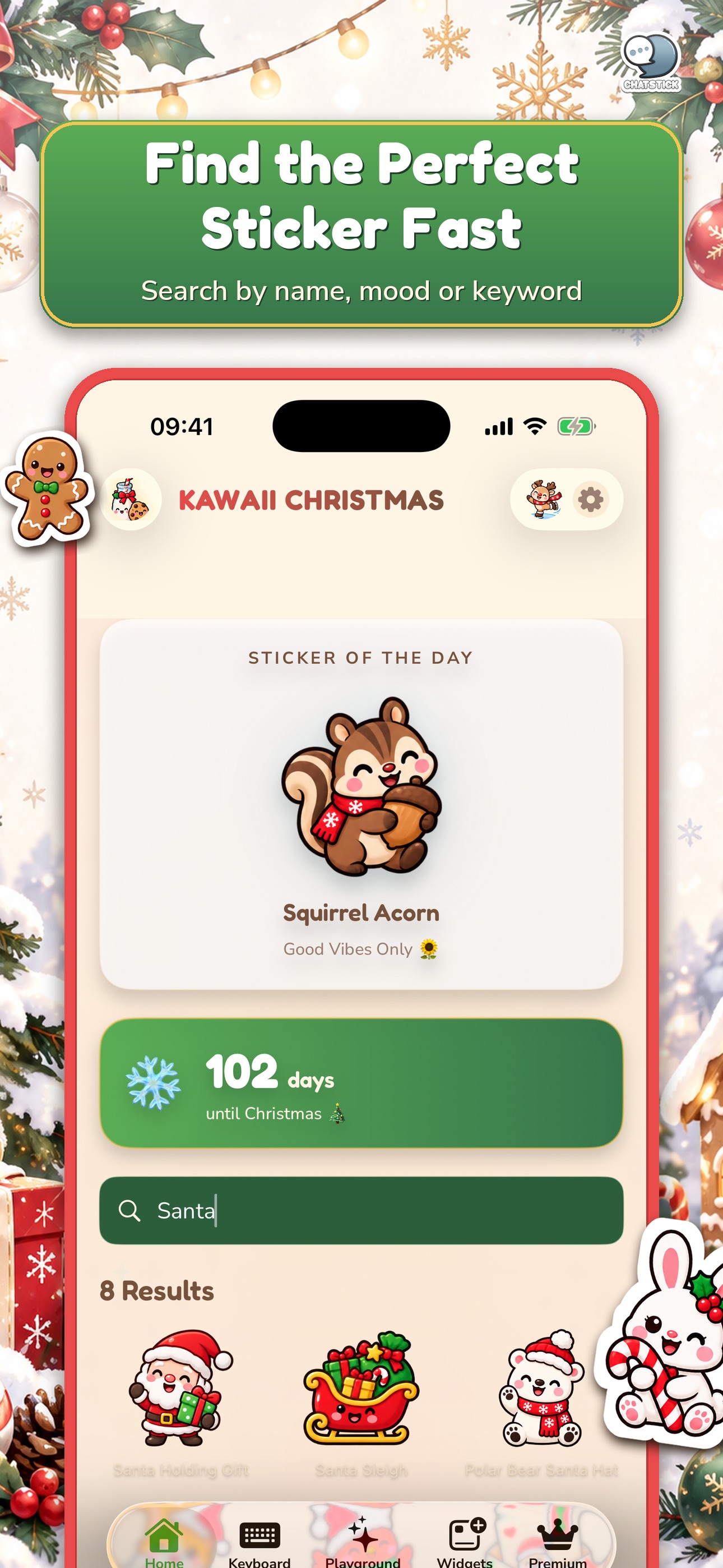Screenshot 4 of Kawaii Christmas Stickers