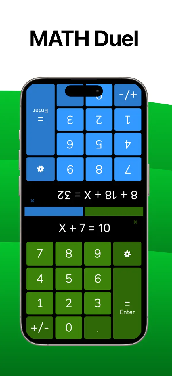 Screenshot #1 pour Math Duel: 2 Player Study Quiz