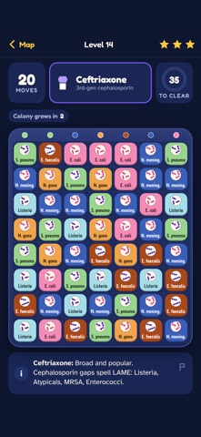 Go Narrow: Antibiotics Game app screenshot