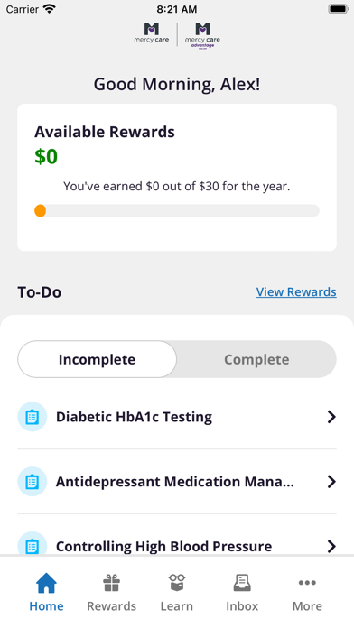 Mercy Care Health Assistant Screenshot