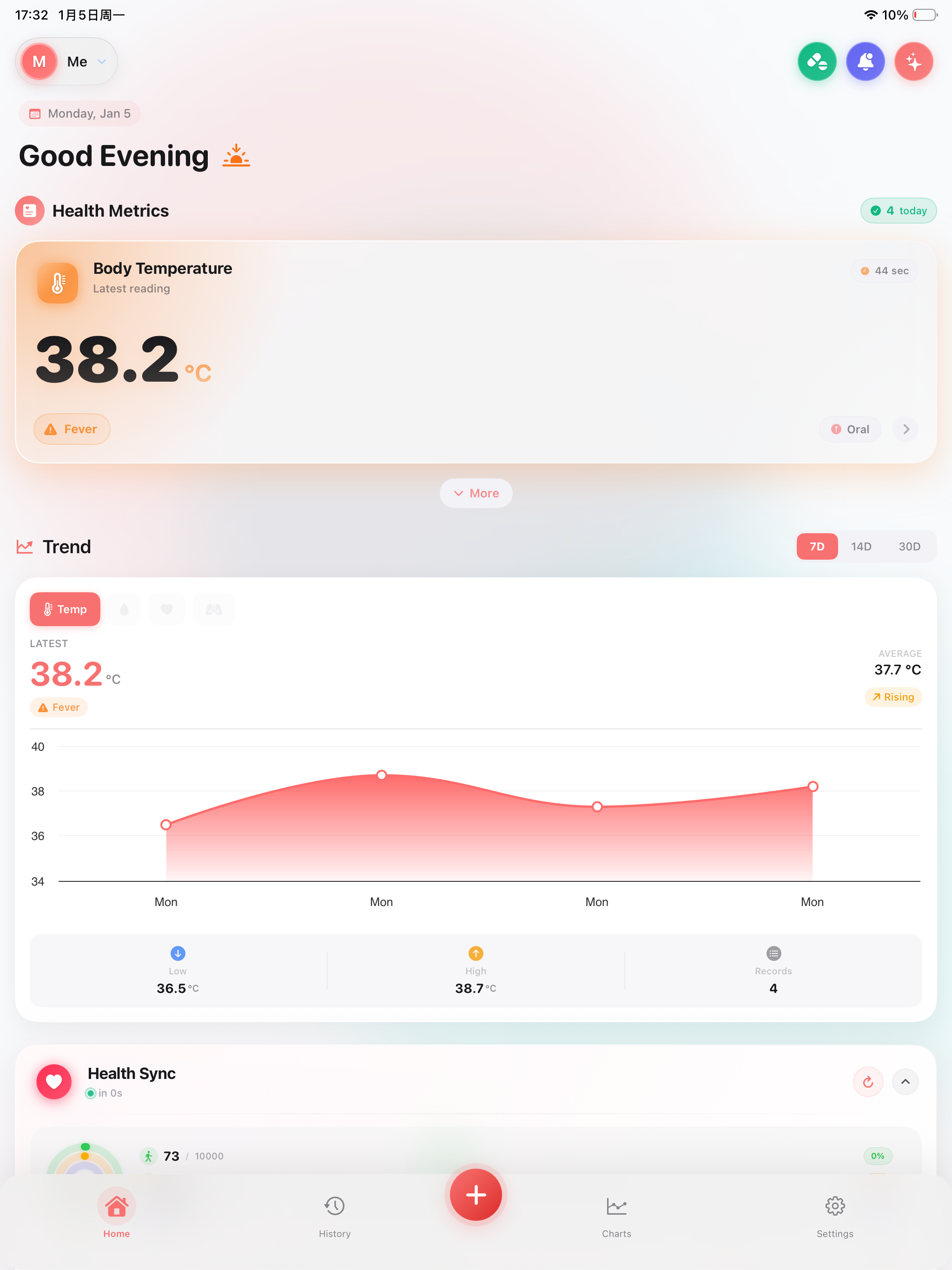 Body Temperature App Fever Log screenshot 6