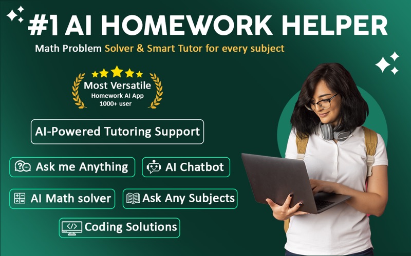 AI Homework Helper + Chatbot app screenshot