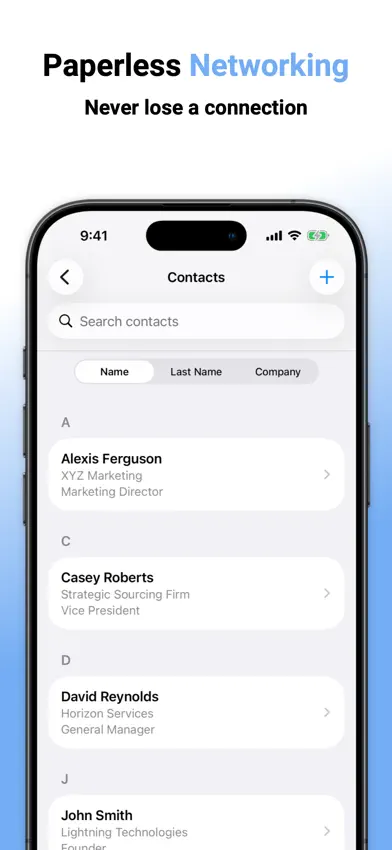 Vistr Business Card Scanner screenshot 3