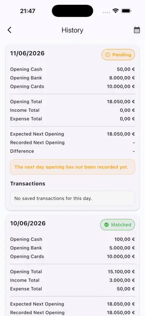 DailyClose – Cash Tracker screenshot 4
