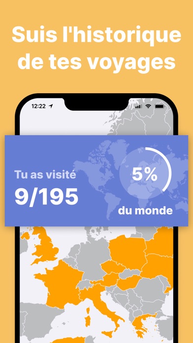 Screenshot #1 pour Been: Carte des pays visités