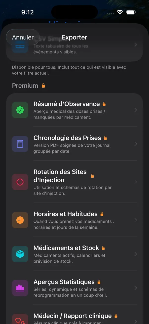 Screenshot #3 pour Suivi Médicament & Injection