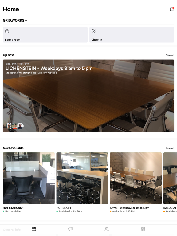 Grid.works iPad screenshot 2 - Productivity app