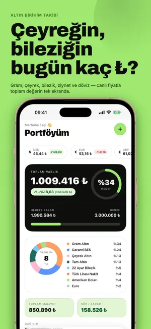 Mebla: Altın Birikim Takibi screenshot 1