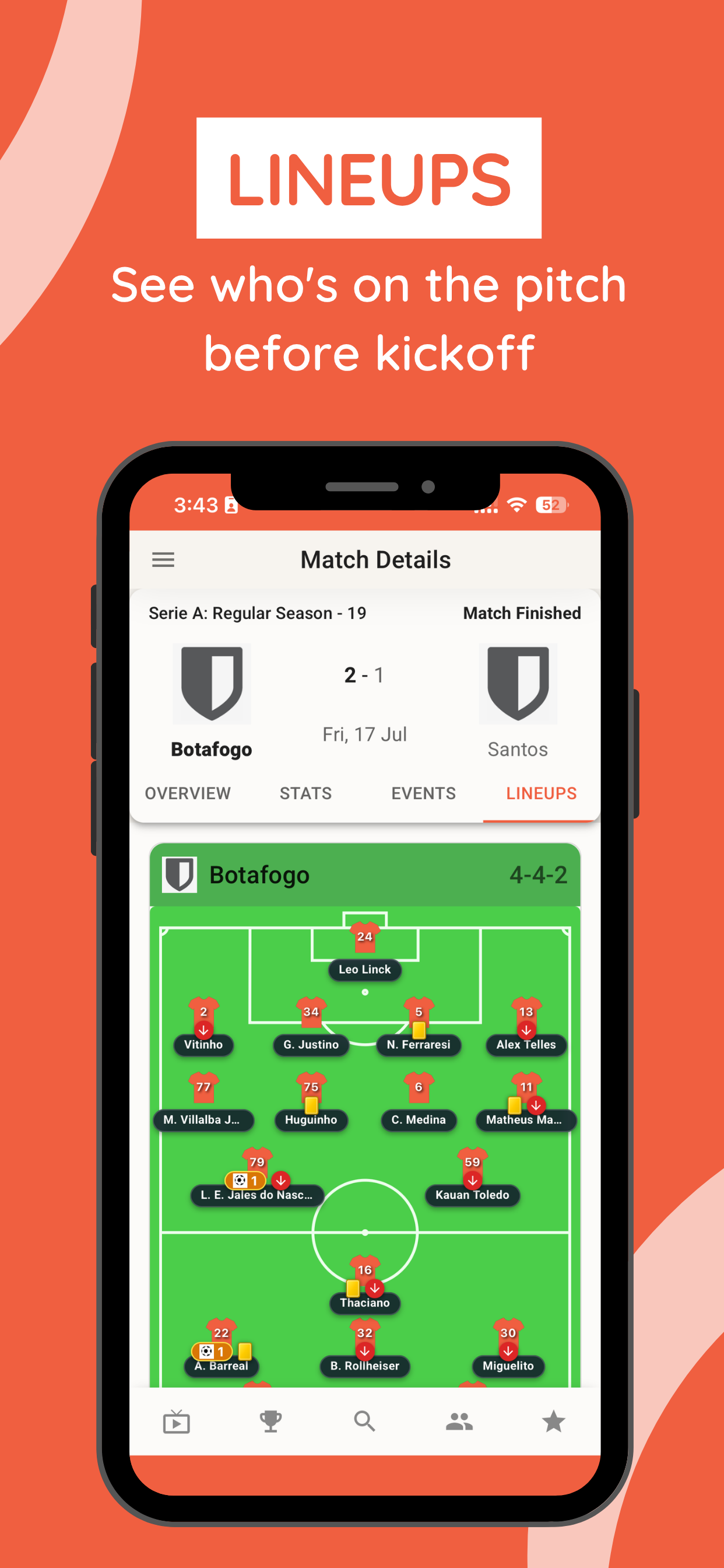 Soccer Live: Scores & Stats screenshot 4