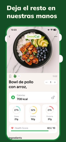 Contador de Calorias: GoodCal iPhone screenshot 3