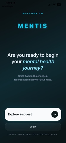 Mentis: AI Mental Wellness screenshot