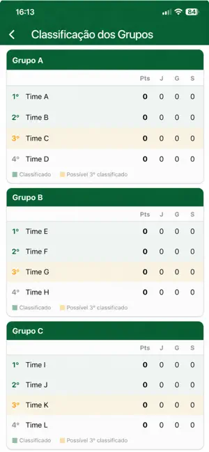 Bolão com Amigos screenshot 1