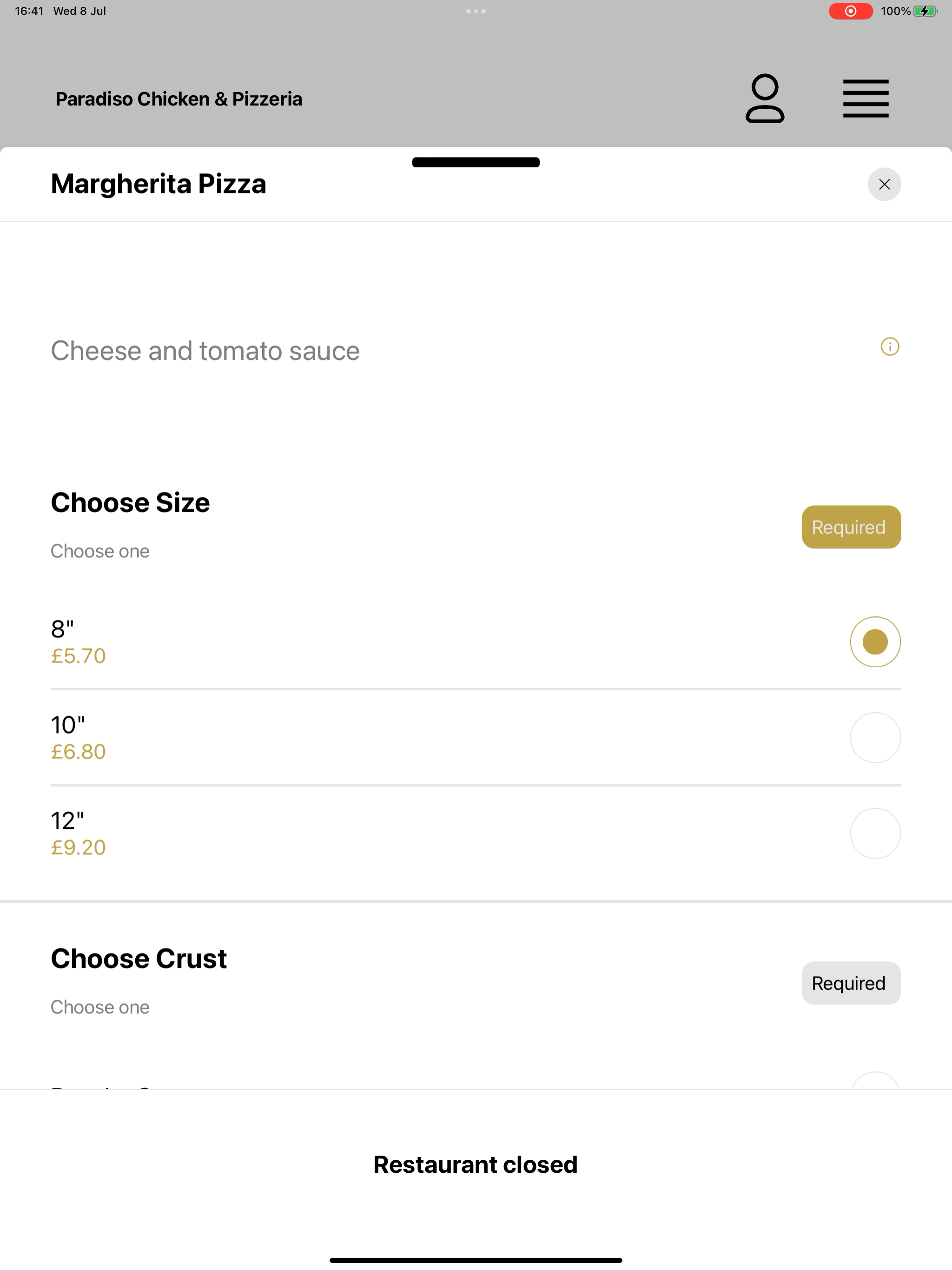 Paradiso Chicken & Pizzeria UK screenshot 15