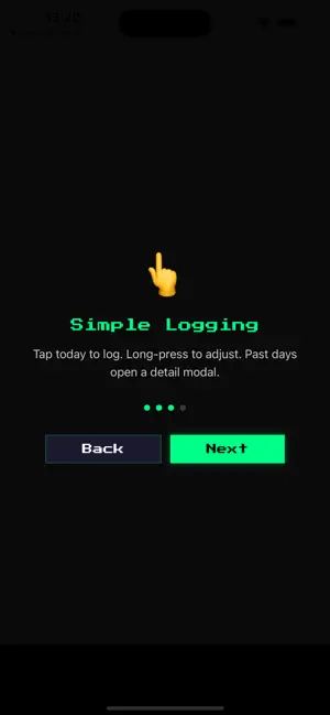 RetroHabits screenshot 2