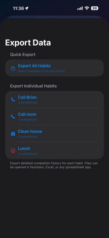 PureHabits screenshot