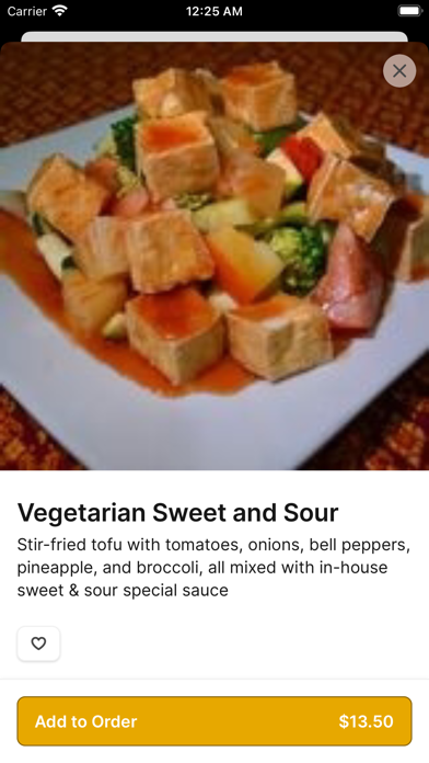 Thai Corner Food Express To Go iPhone screenshot 4 - Food & Drink app