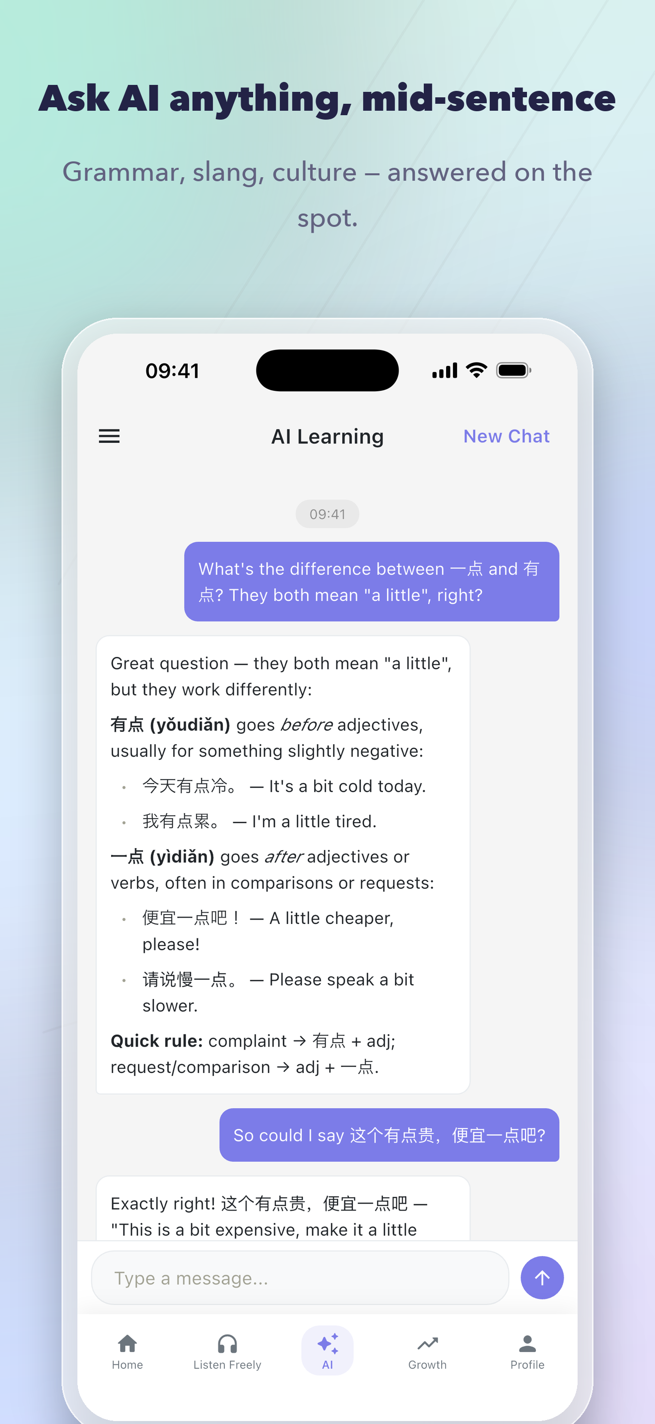 OneShado: AI Language Tutor screenshot 5