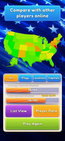USA State Name Guess 3D screenshot
