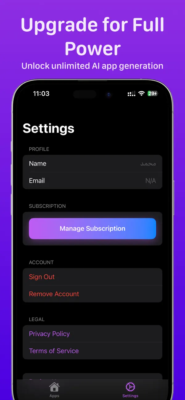 #5. Make-It AI: App & Code Builder (iOS) От: Mohammed Alsaleh