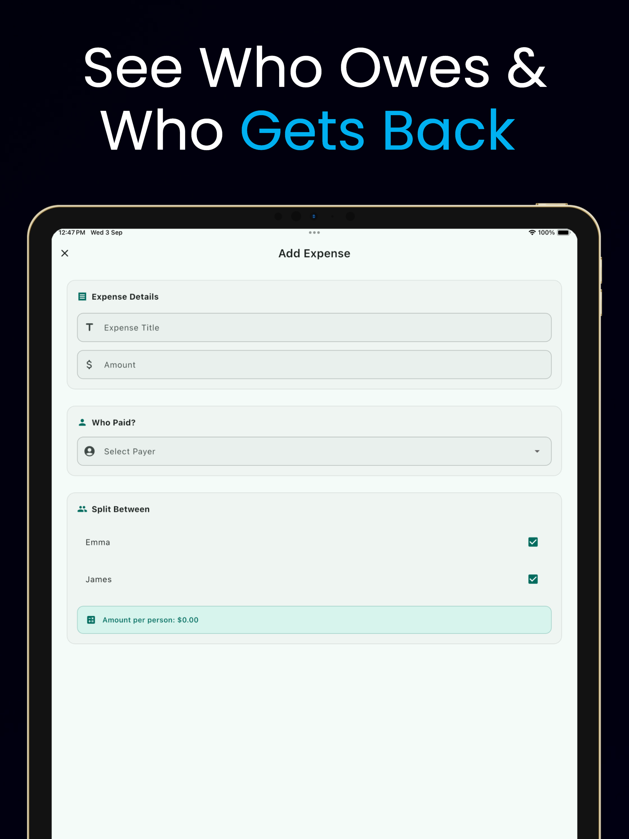 Split Expenses Pro Tracker