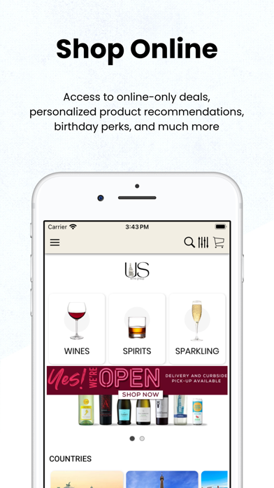 US Wine Group Screenshot