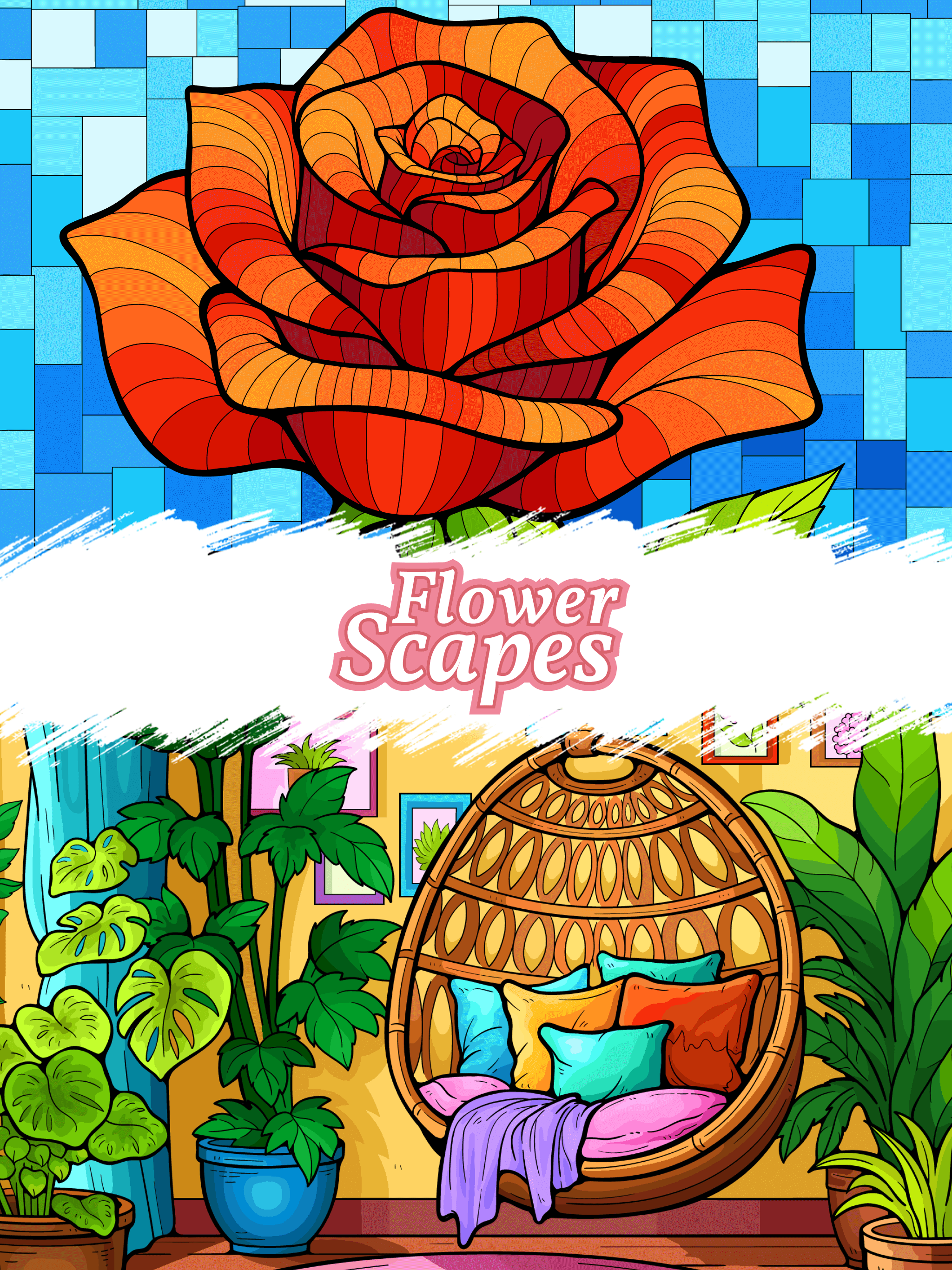 Flowerscapes: Color by Number screenshot 8