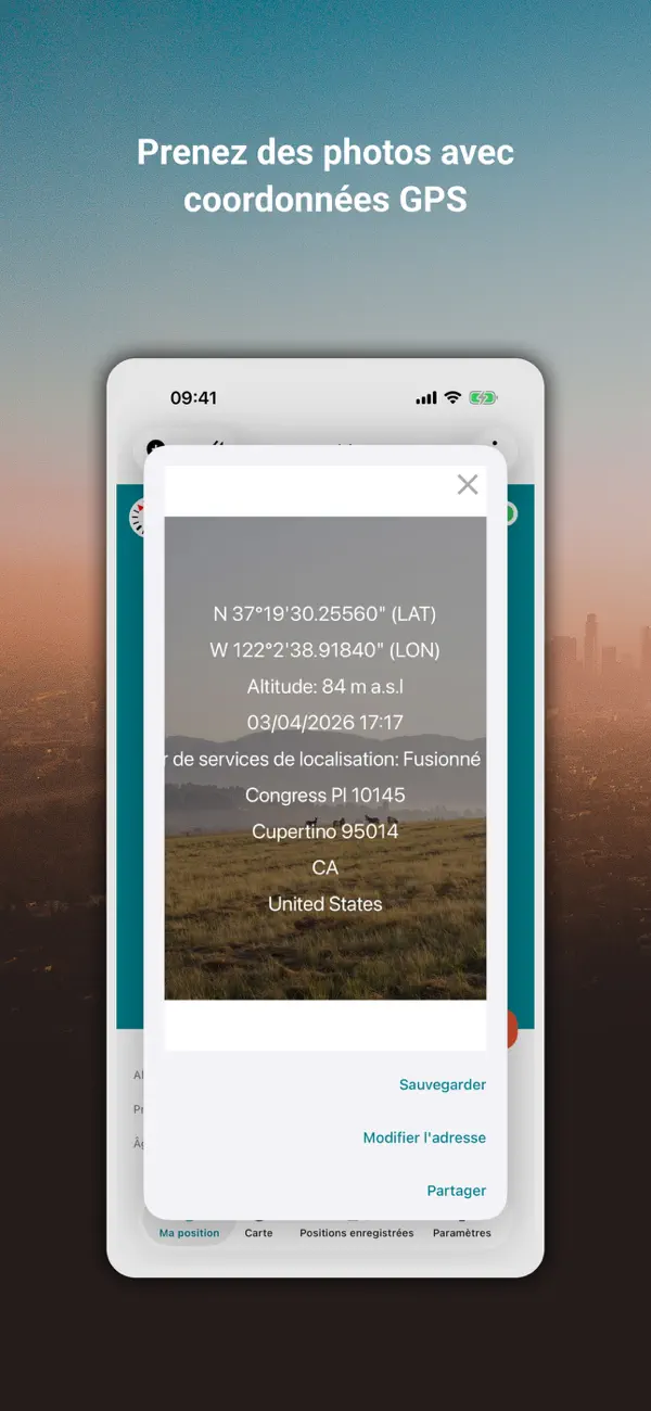 Screenshot #2 pour Mes Coordonées GPS