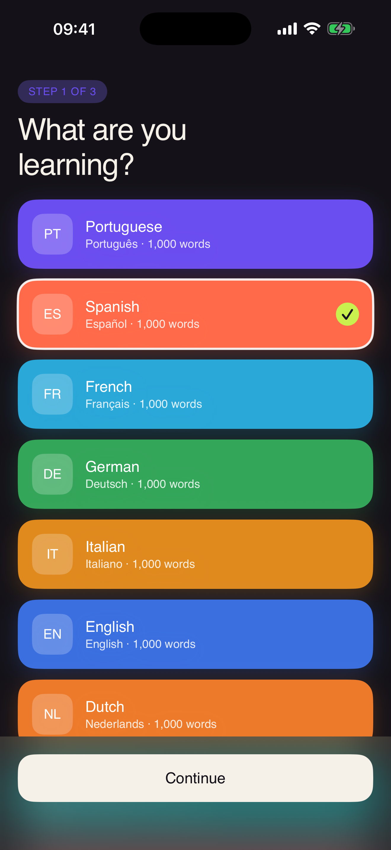 Learn 1000 Words: Flashcards screenshot 2