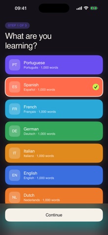 Learn 1000 Words: Flashcards Screenshot 2 of 6