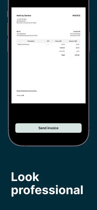Invoice Maker Tofu & Estimates screenshot 5 of 5