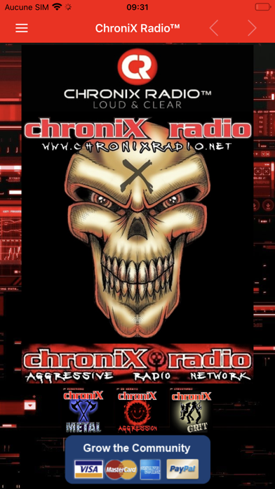 ChroniX Radio Screenshot