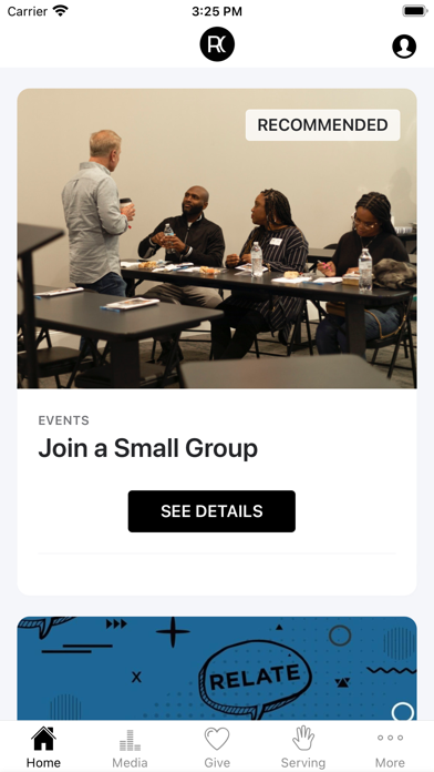 Relate Church MS Screenshot