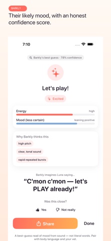 Barkly: Dog & Cat Mood Reader Screenshot 1 of 8