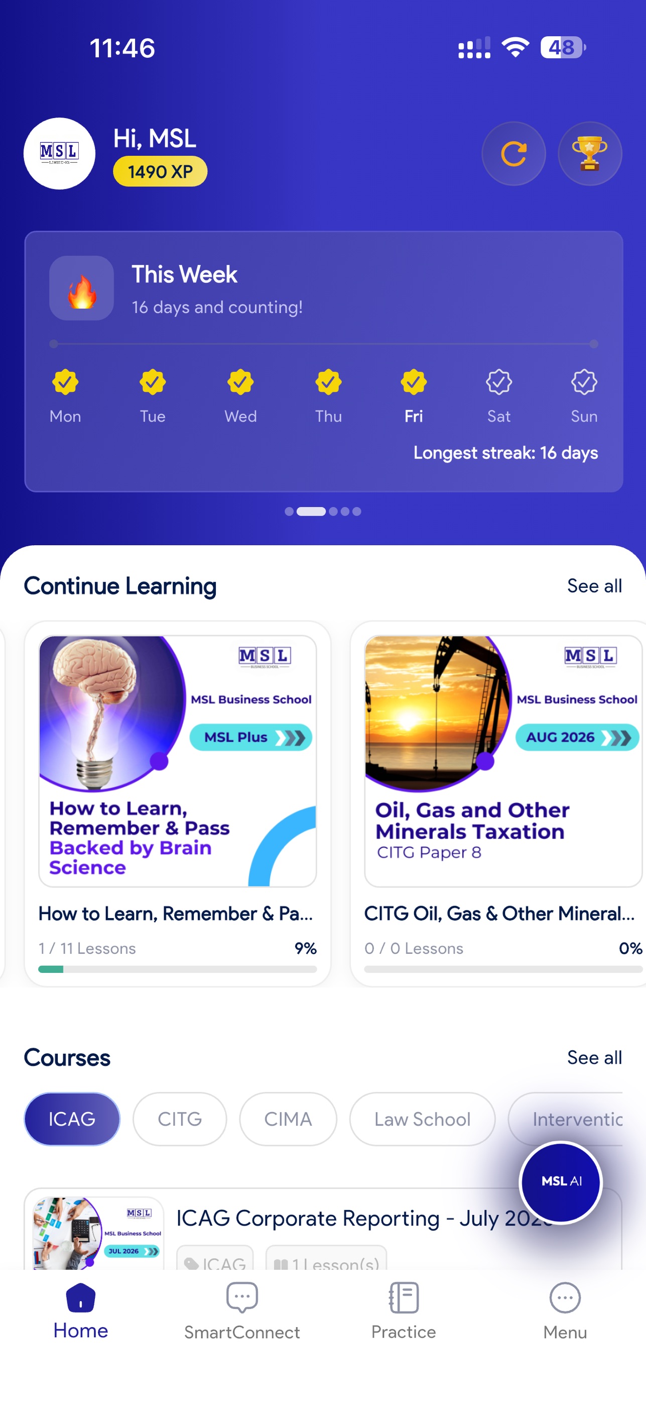 Screenshot 1 of MSL Business School