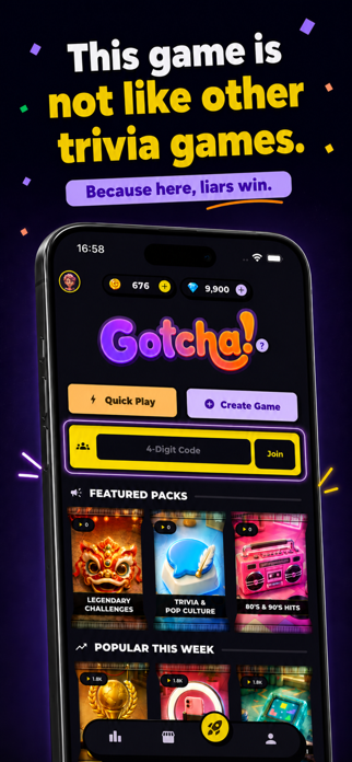 Gotcha: Bluff Party Trivia Screenshot 2 of 7