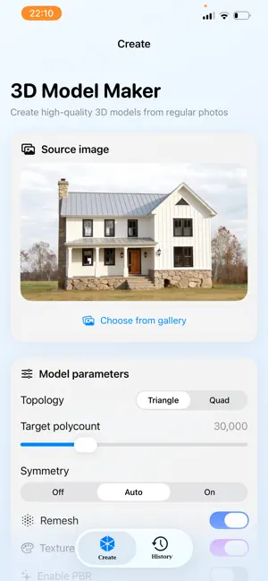 3D Model Maker Image to 3D screenshot 1