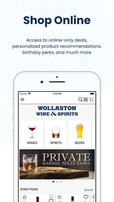 Wollaston Wines and Spirits Screenshot