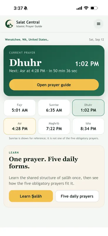 Salat Central screenshot 1 of 7