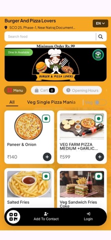 Burger Pizza screenshot