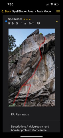 Central Oregon Climbing app Screenshot 2 of 7