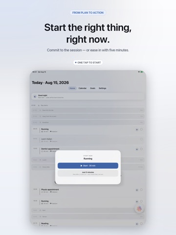 Julae: AI Daily Planner iPad screenshot