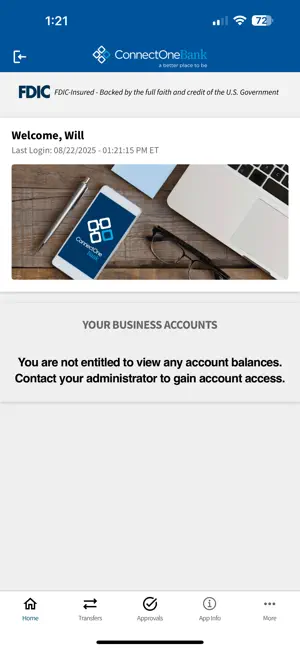 ConnectOne Bank Business App screenshot 3