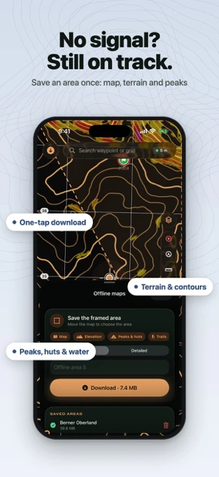 Alpingo: Trails, GPS & Mining App Store search result