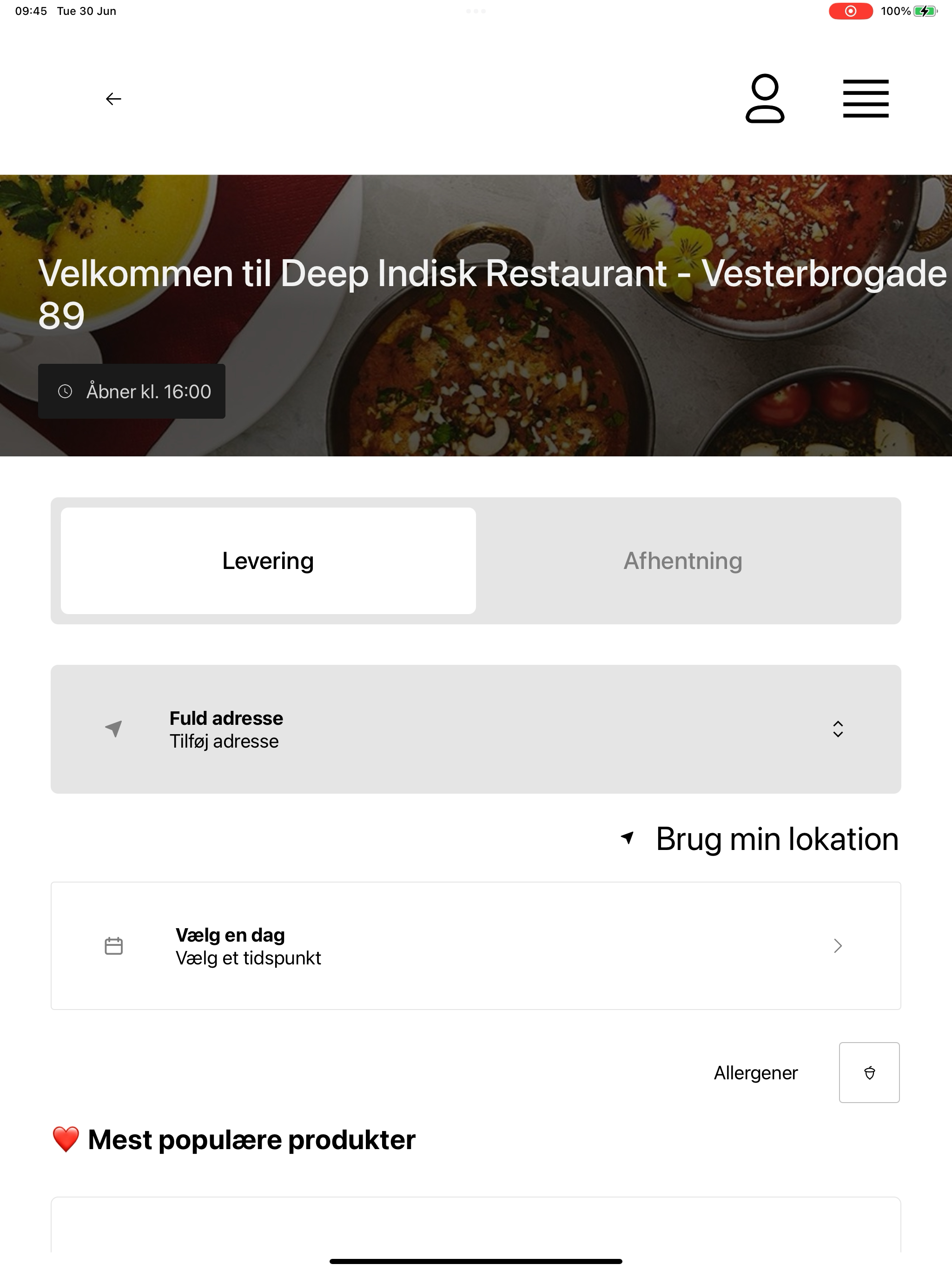Deep Indisk Restaurant DK screenshot 6