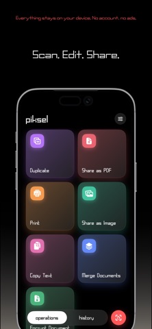 piksel - Cam Scanner iPhone screenshot